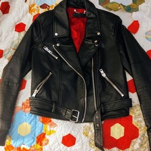 NWOT ABS Allen Schwartz Motorcycle Moto Jacket M